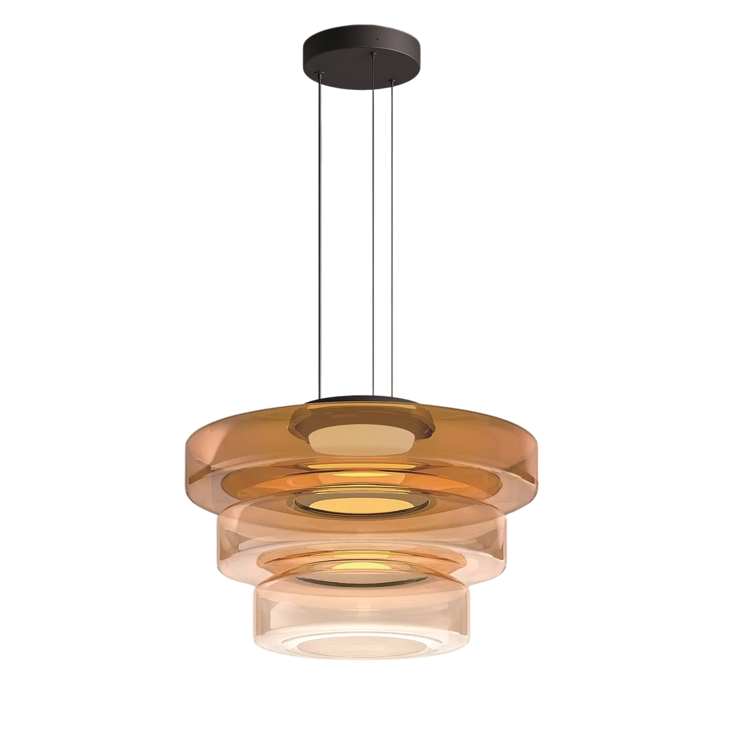 Danish Glass Bauhaus Pendant Light
