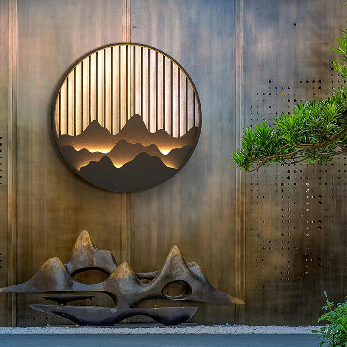 Outdoor Mountain Wall Lamp