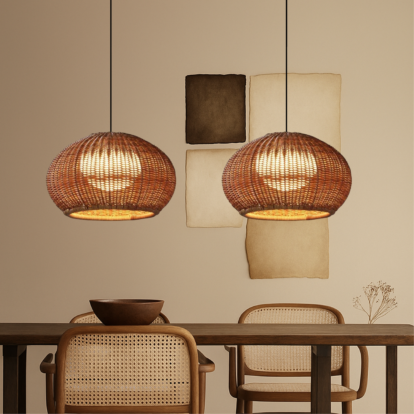 Outdoor/Indoor Bamboo Pendant Light