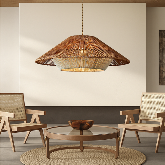 Bamboo Woven Pendant Light