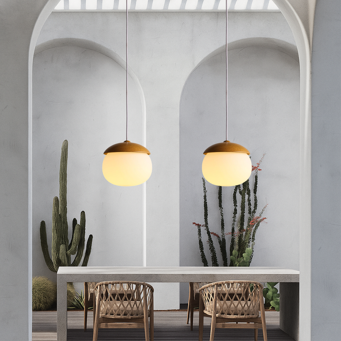 Nordic Wooden Pendant Light