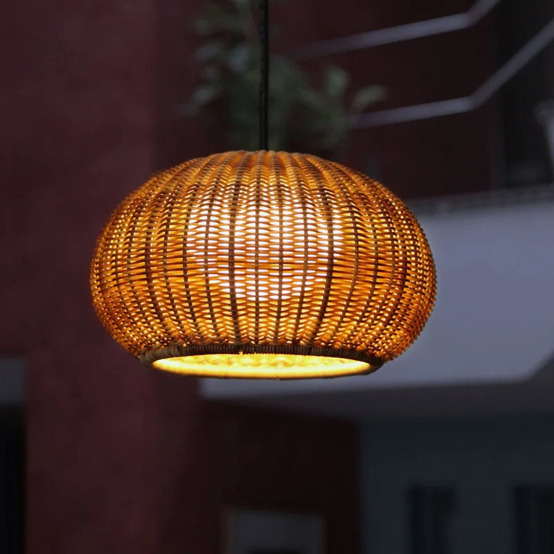 Outdoor/Indoor Bamboo Pendant Light