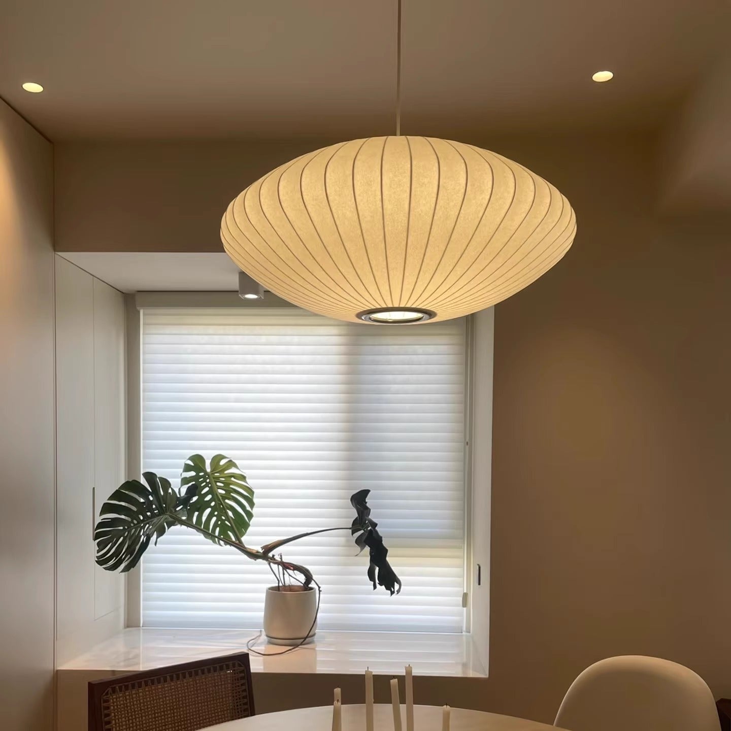 Italian Silk Pendant Light