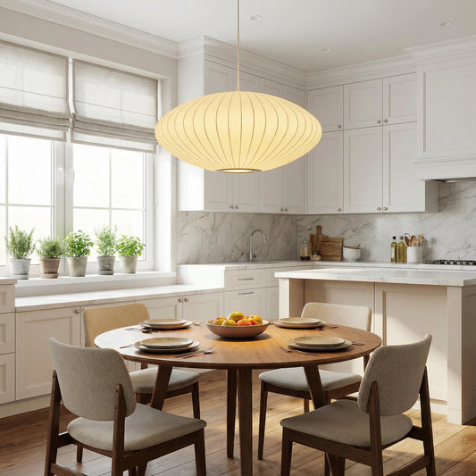Italian Silk Pendant Light