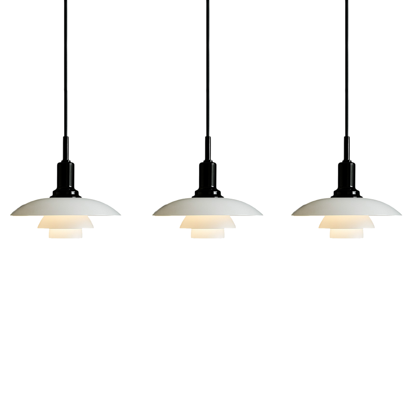 2/3 Head Danish Designer Pendant Light