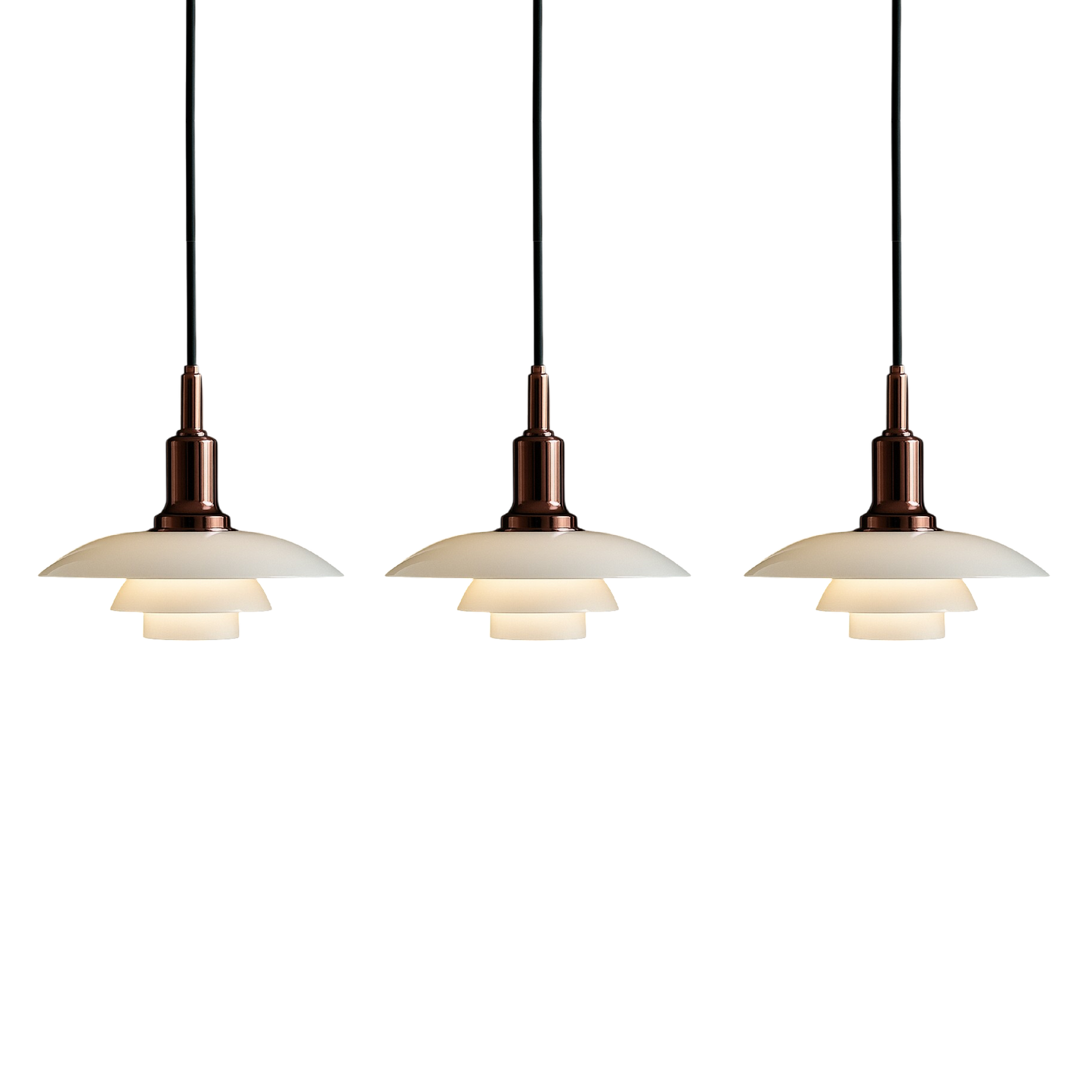 2/3 Head Danish Designer Pendant Light