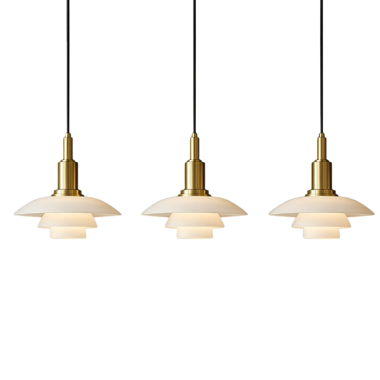 2/3 Head Danish Designer Pendant Light