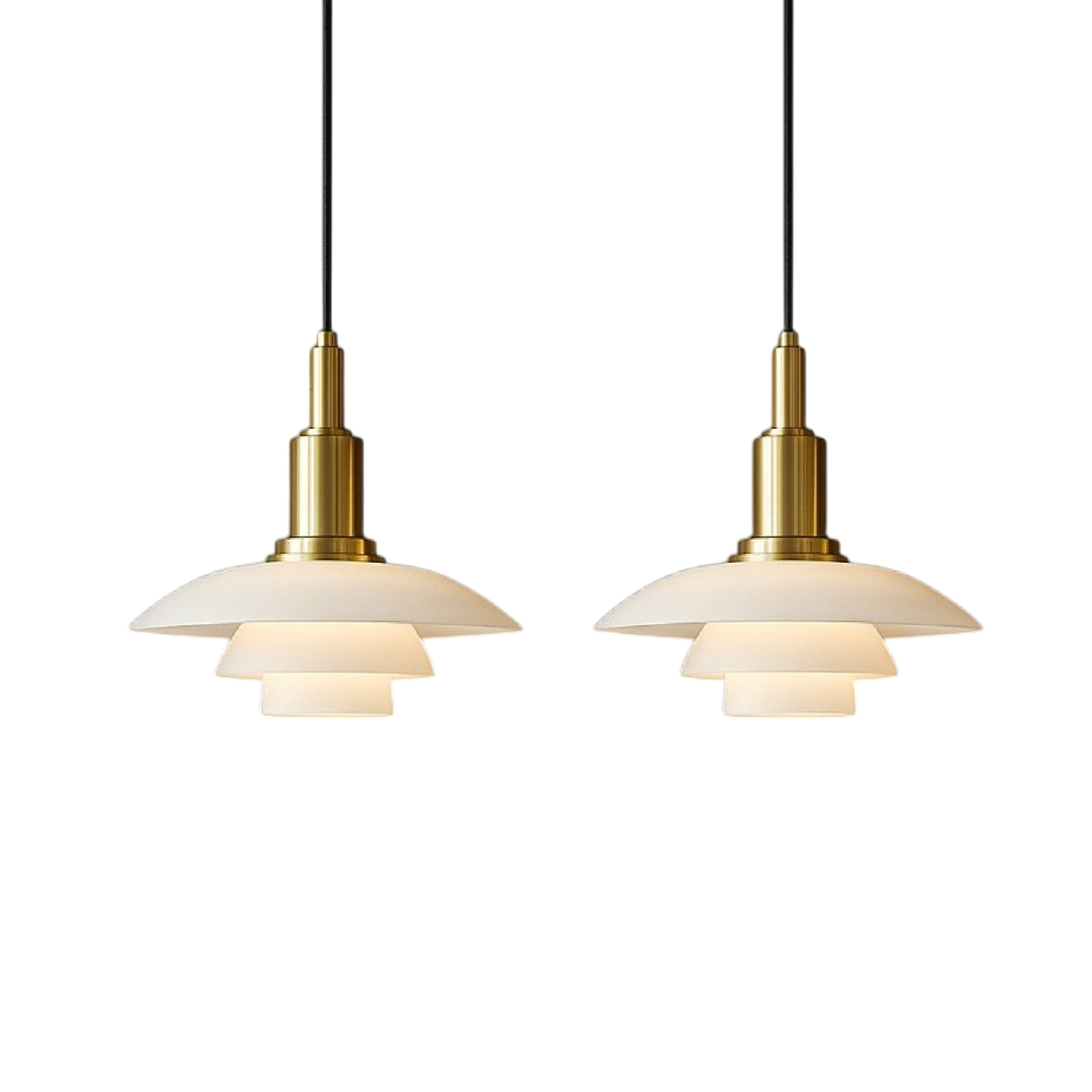 2/3 Head Danish Designer Pendant Light