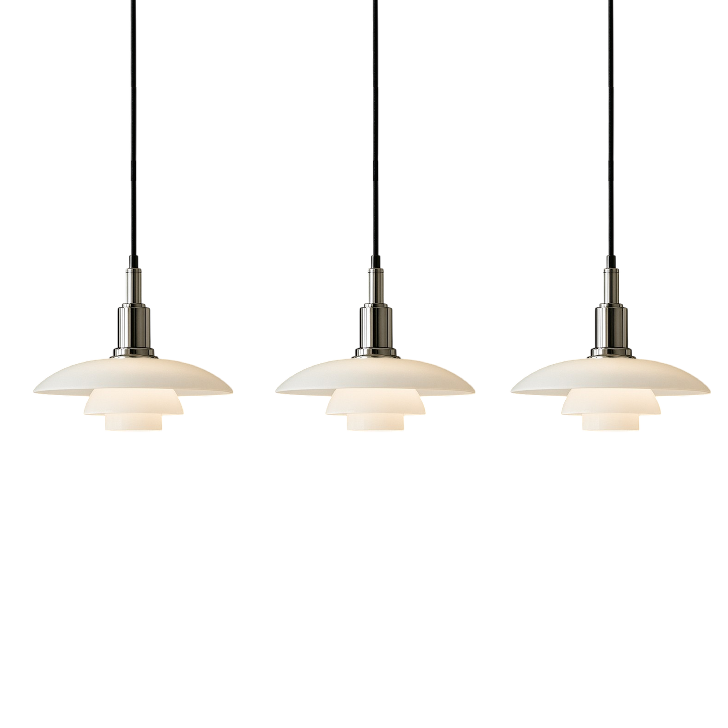 2/3 Head Danish Designer Pendant Light