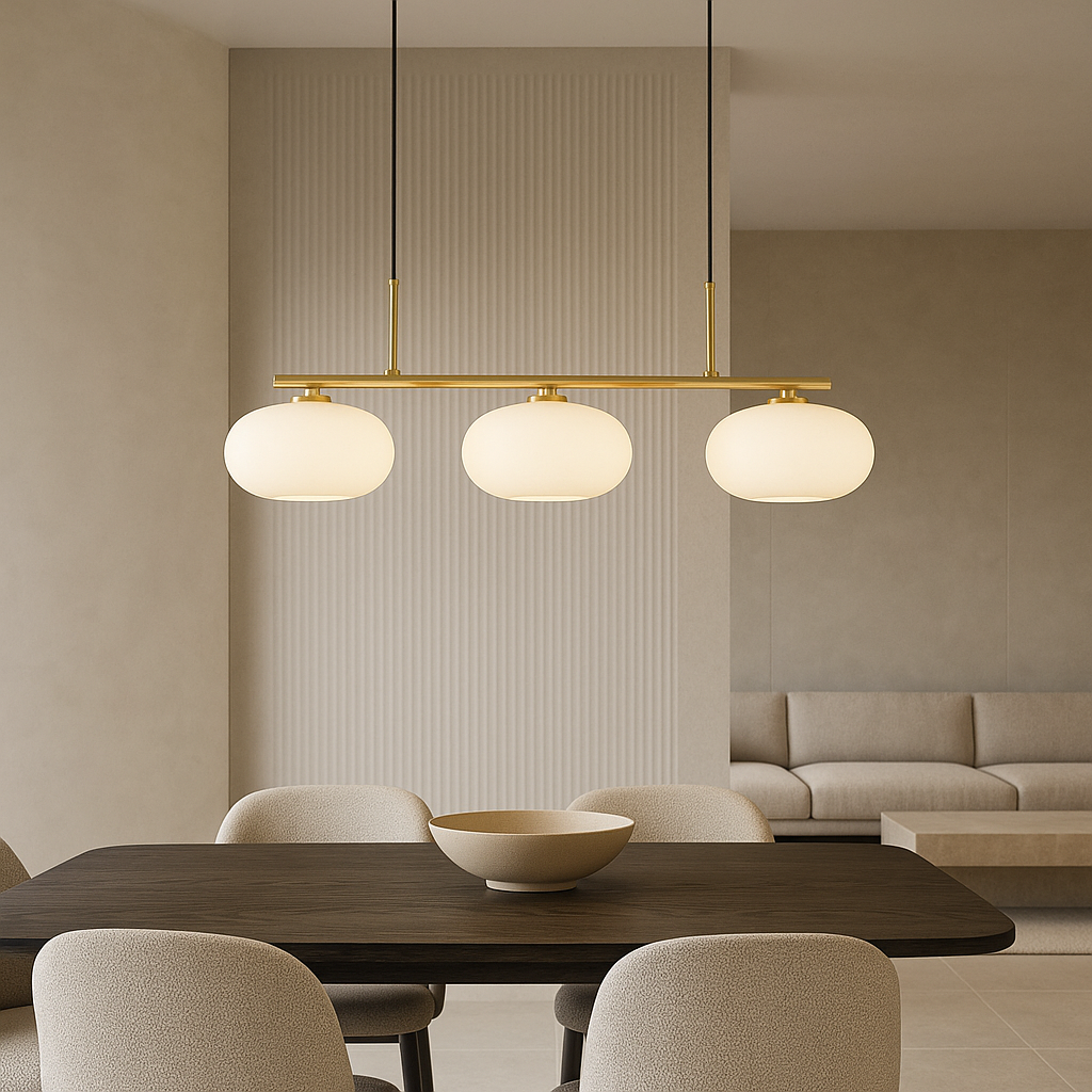 3-Heads Bauhaus Pendant Light