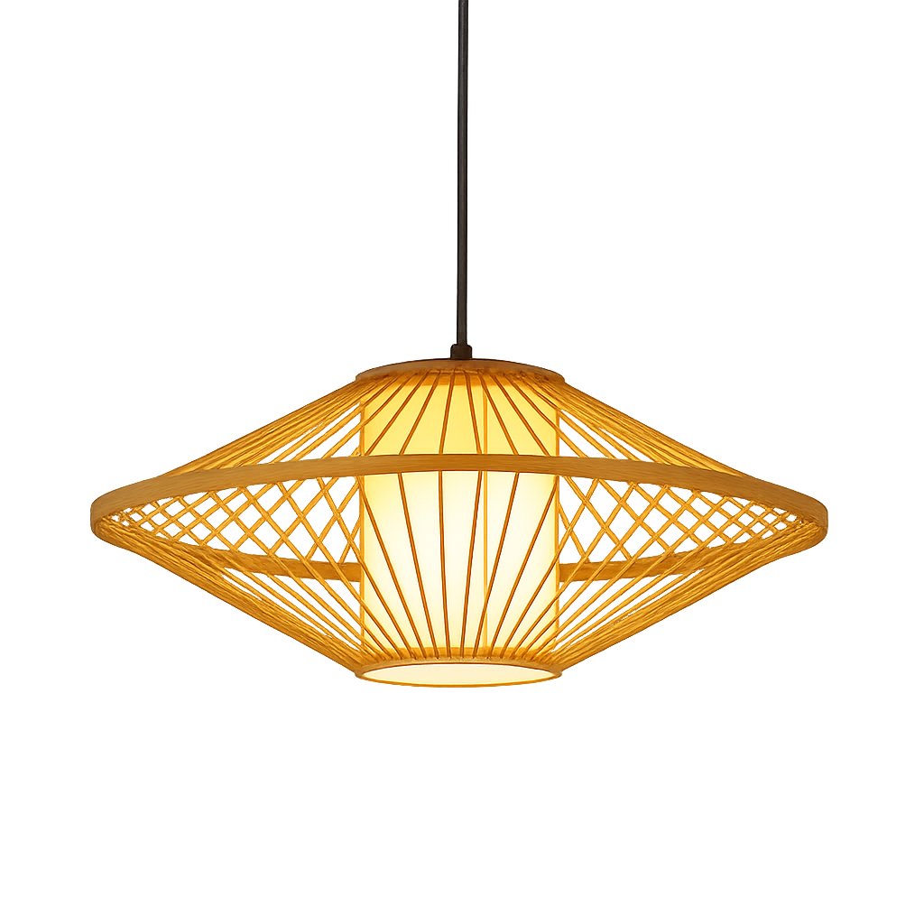 Japanese Bamboo Pendant Light