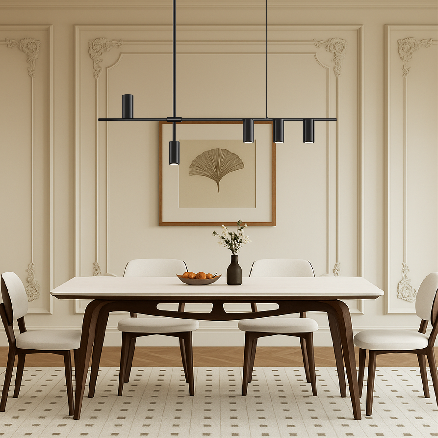 Minimalistic Black Kitchen Pendant Light