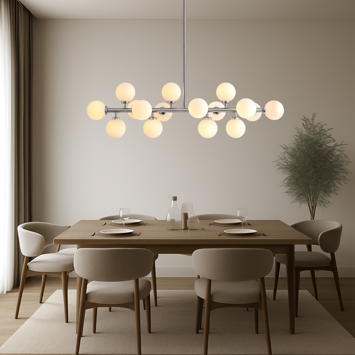Rudy's 16-Head Kitchen Table Pendant Light