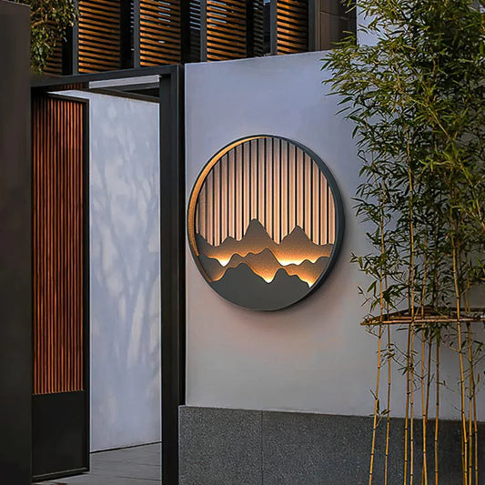 Outdoor Mountain Wall Lamp