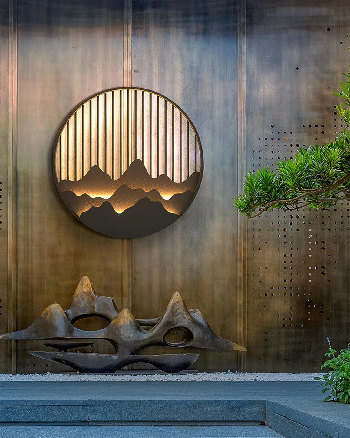 Outdoor Mountain Wall Lamp