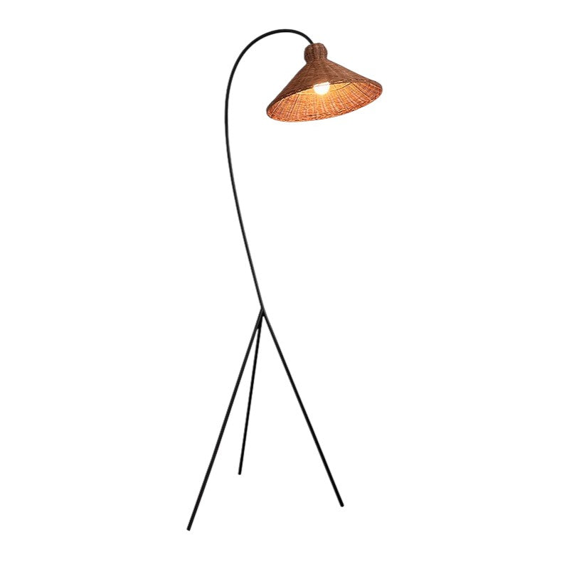 Bamboo Cap Floor Lamp