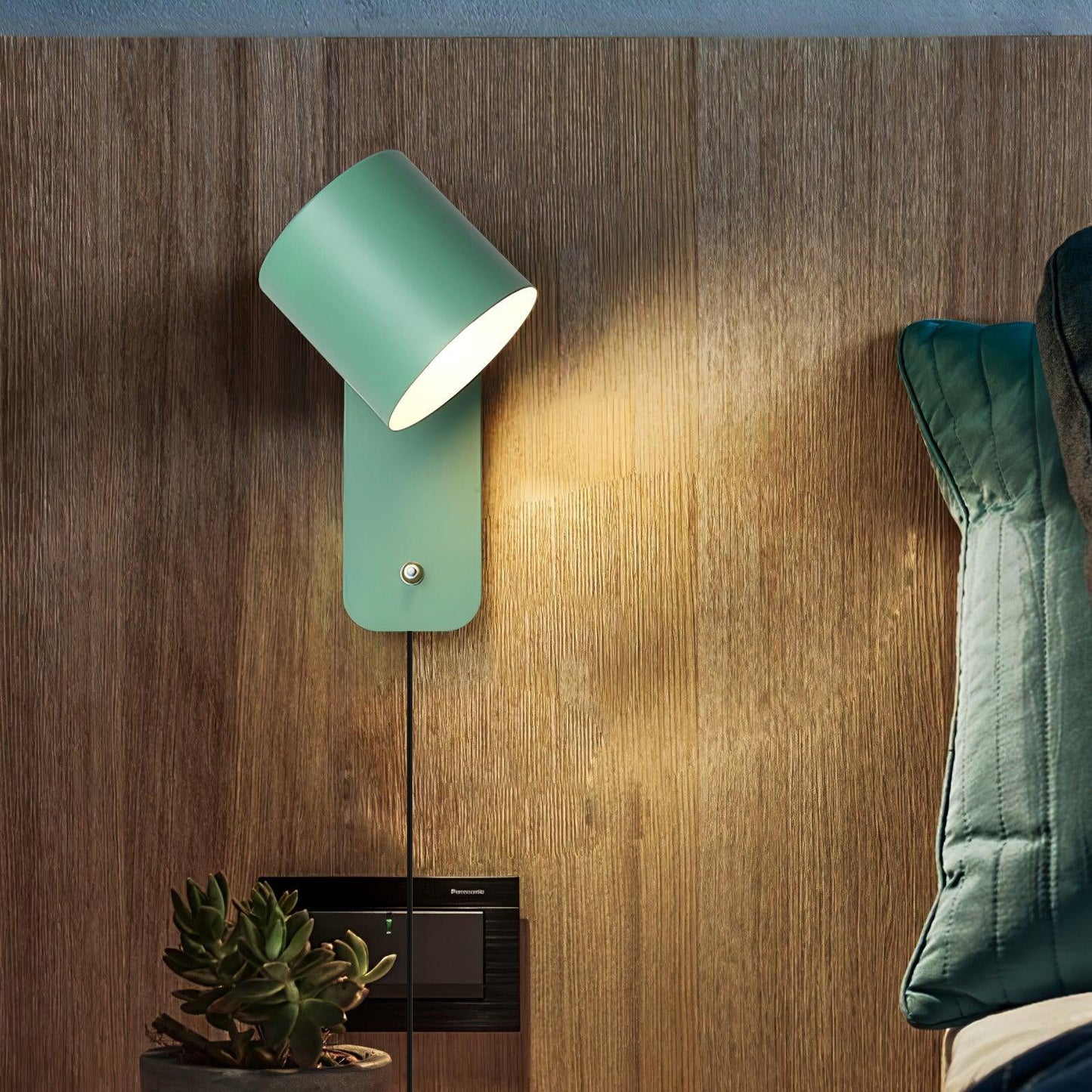 Cylinder Plug-in Wall Lamp