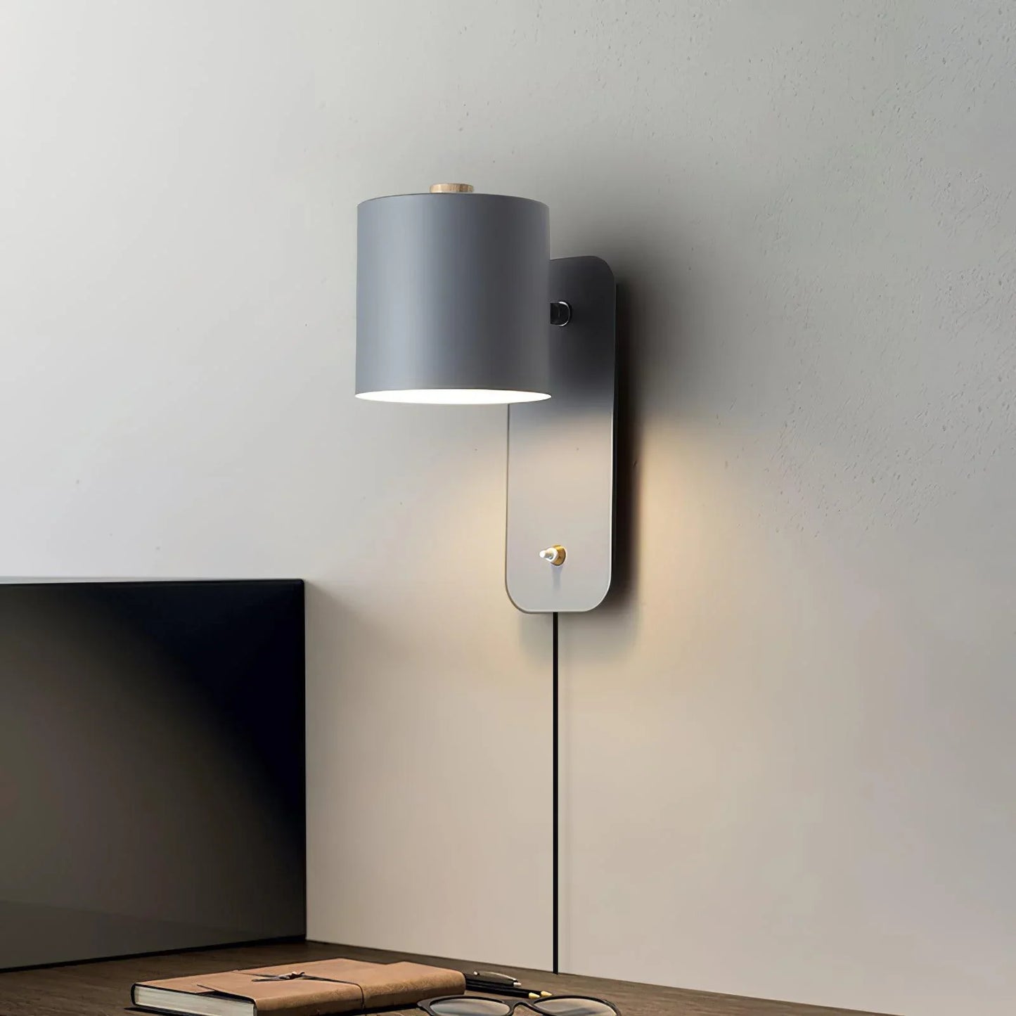 Cylinder Plug-in Wall Lamp