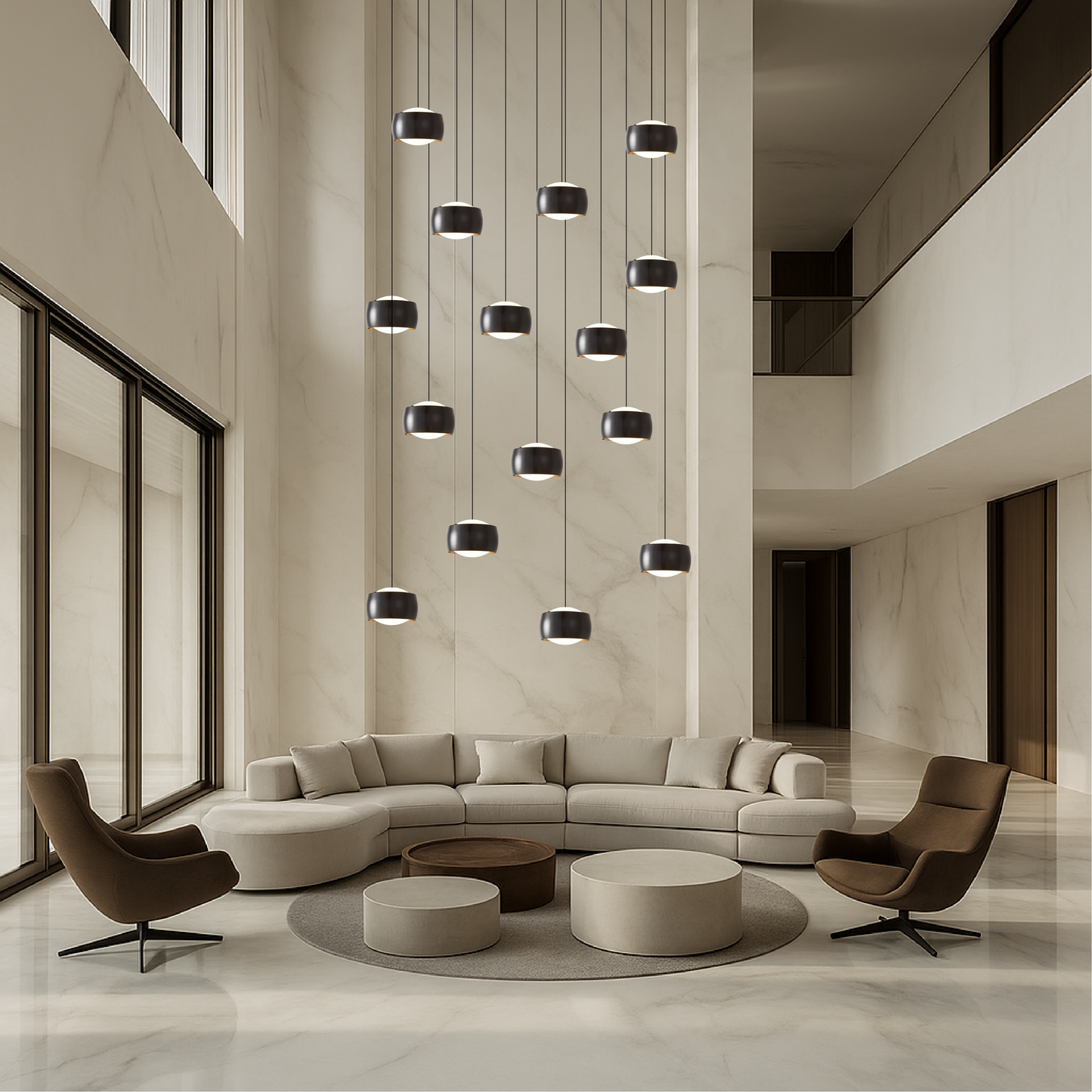 Nordic LED Staircase Chandelier