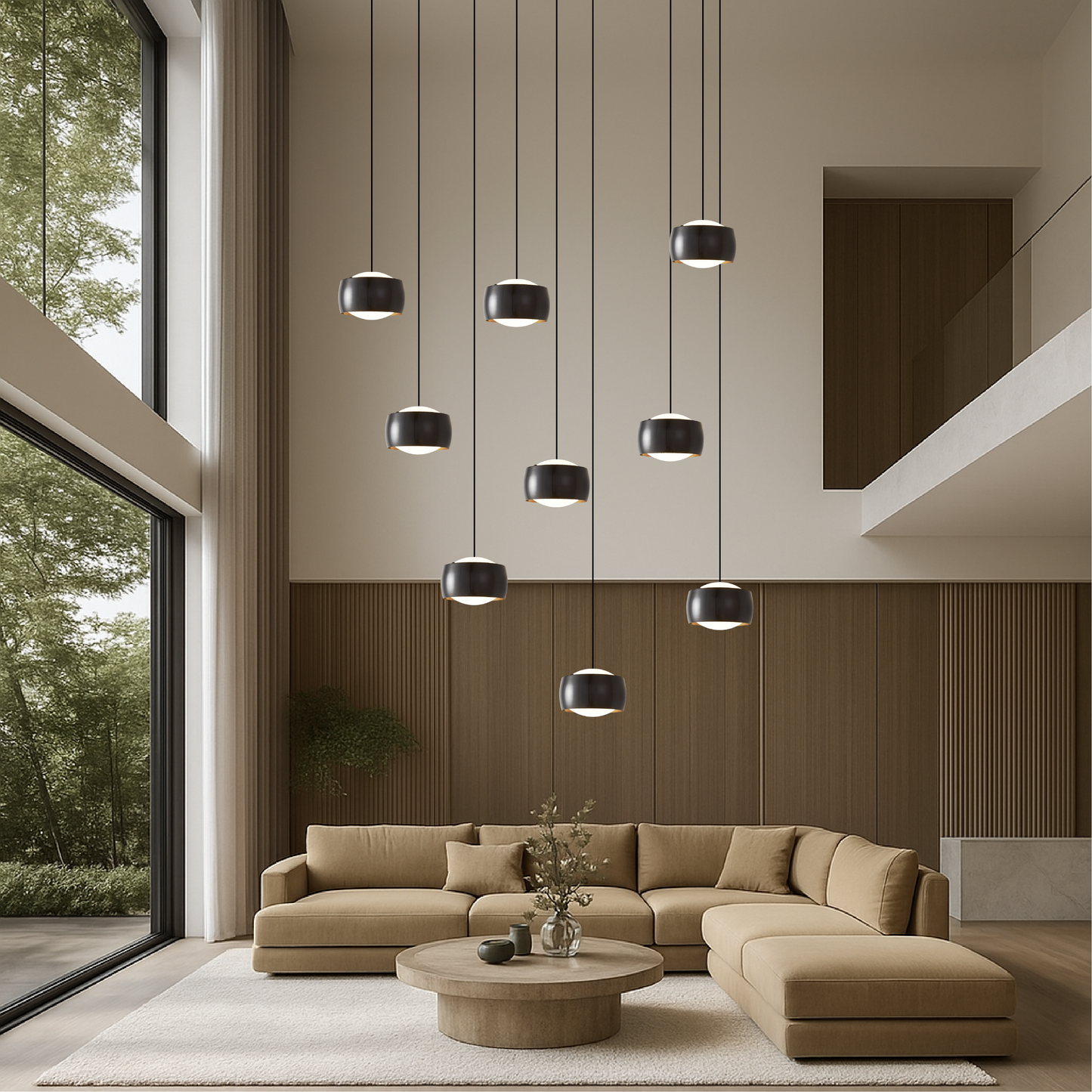 Nordic LED Staircase Chandelier