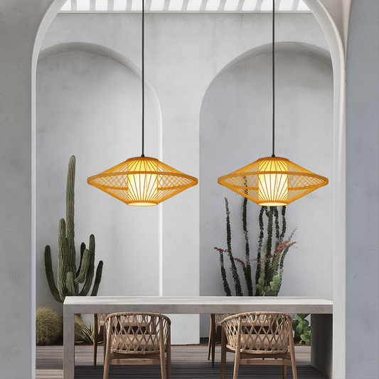 Japanese Bamboo Pendant Light